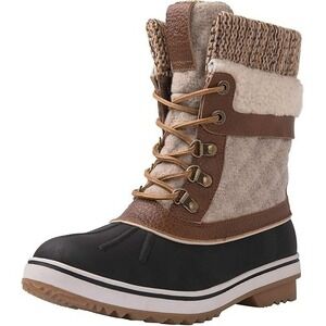 Women's Winter Duck Boots Waterproof Snow Boots Size 8 Global Win NEW